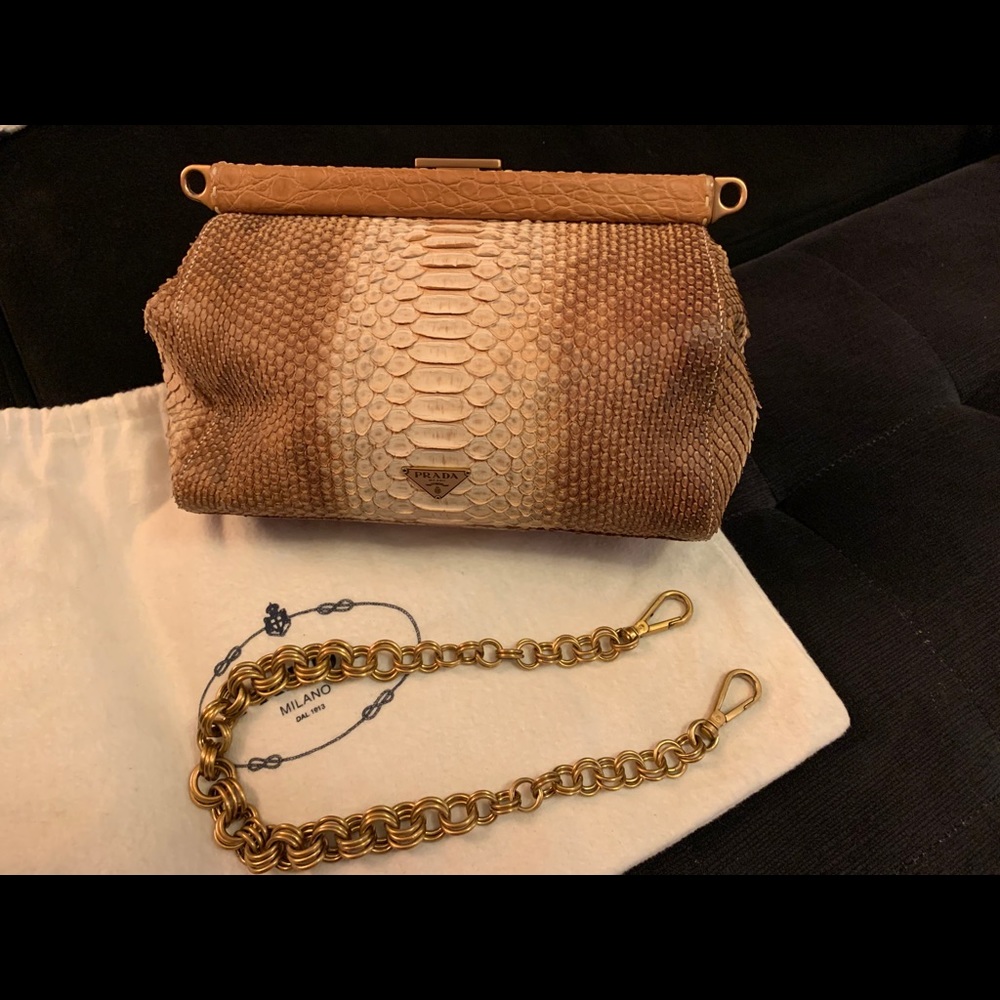 👜 PRADA PITONE CERNIERA BAG 👜 - Picture 13 of 16